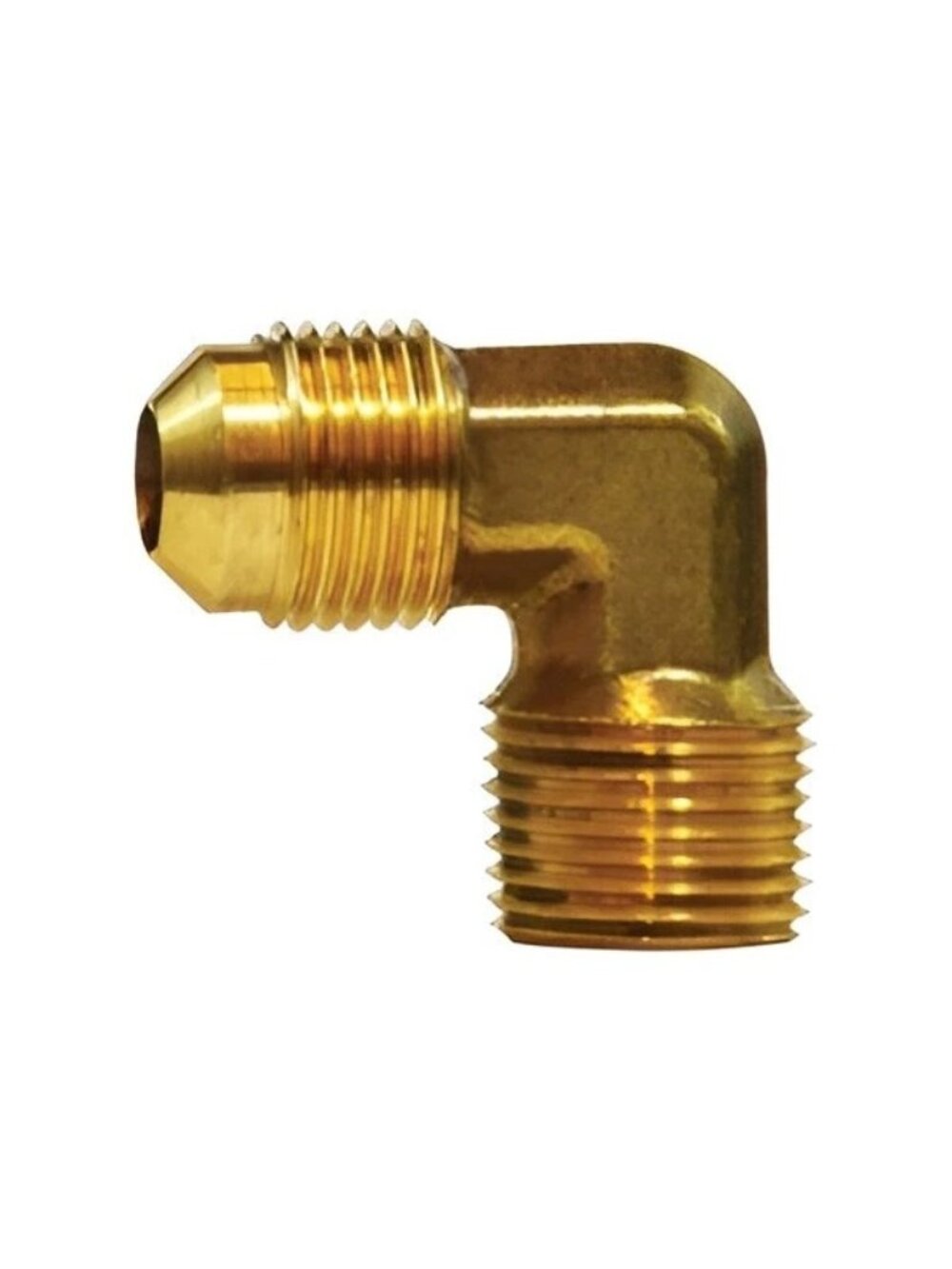 2pcs Brass Elbow 3/8" Male NPT x 1/2" SAE Flare Gas Propane NEW
